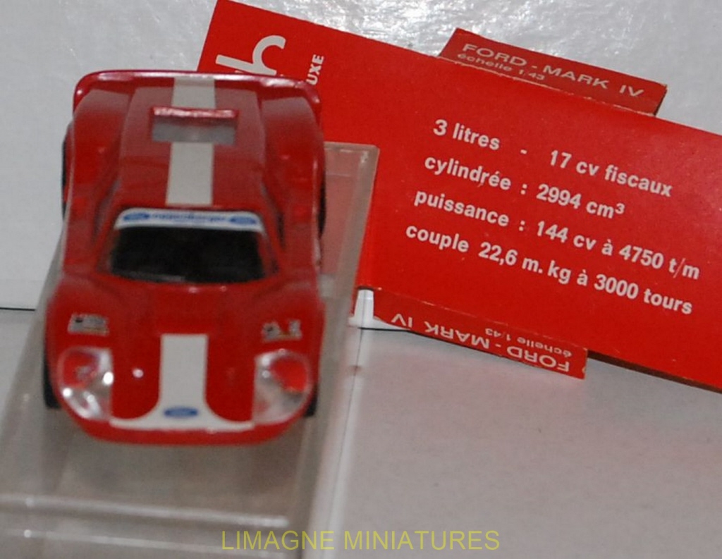 MINIALUXE FORD TYPE Mark IV Bleu sans boite 1/43 Voiture Miniature